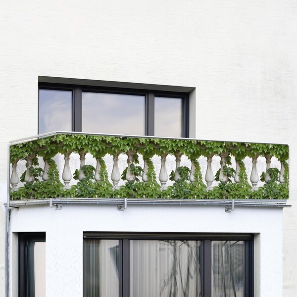 Schermo per balcone in plastica verde 500x85 cm - Maximex