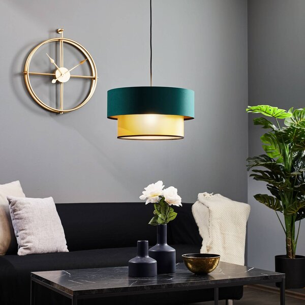 Lampada a sospensione Dorina Maco Design, dimmerabile, Verde, Soggiorno / Sala da pranzo, Plastica, Moderno, Lampada a sospensione