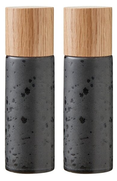 Set macina pepe e sale nero in ceramica 2 pz Gastro Black – Bitz