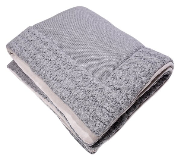 Tappeto da gioco in cotone grigio, 70 x 90 cm - Kindsgut
