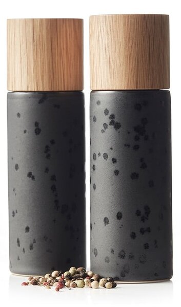 Set macina pepe e sale nero in ceramica 2 pz Gastro Black – Bitz