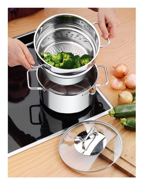 Pentola per pasta in acciaio inox con coperchio Cromargan® , ⌀ 18 cm Mini - WMF