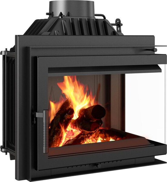 Caminetto in ghisa Singolo destro 8 kW Ø 150