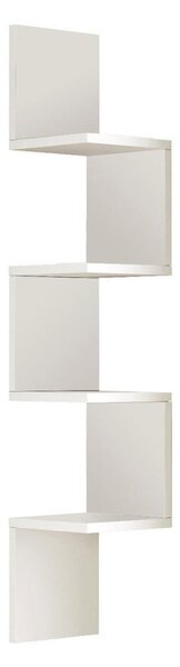 Libreria a parete bianca 22x117 cm Laura - Kalune Design