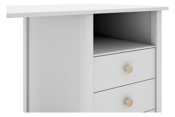 Scrivania per bambini in legno di pino 54x120 cm Max - Marckeric