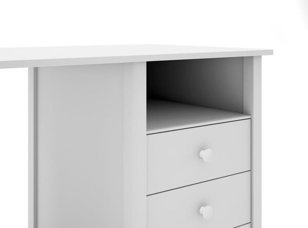 Scrivania per bambini in legno di pino 54x120 cm Max - Marckeric