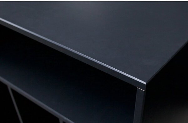 Credenza nera per gramofono in legno di pino 60x83 cmJames - WOOOD