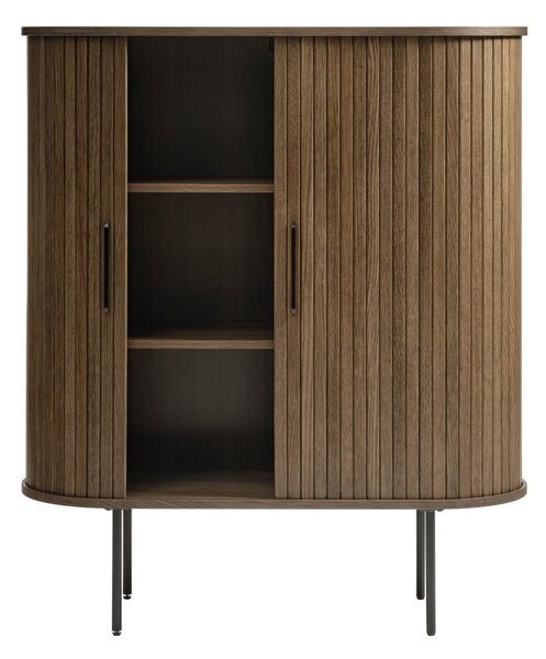 Credenza marrone effetto rovere 100x118 cm Nola - Unique Furniture