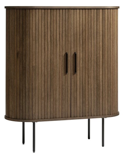 Credenza marrone effetto rovere 100x118 cm Nola - Unique Furniture