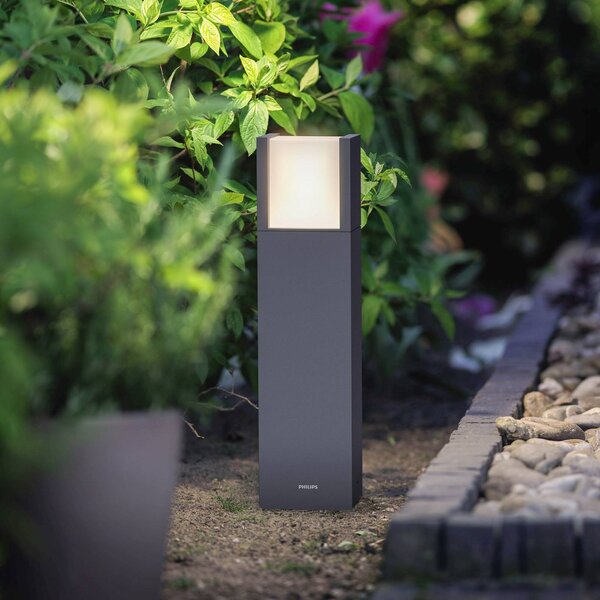 Philips Arbour UE Lampioncino LED, Nero, Alluminio, Moderno, Lampada LED da esterni