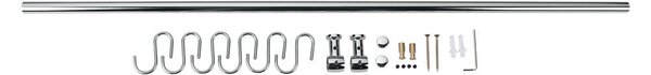 Barra appendiabiti da cucina in acciaio cromato Lonardo - Metaltex