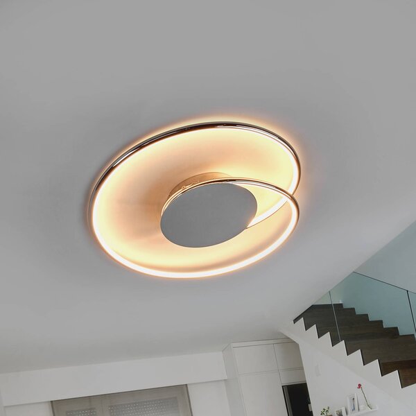 Plafoniera a LED Joline Lindby, Cromo / Argento, Soggiorno / Sala da pranzo, Metallo, Moderno, Plafoniera LED