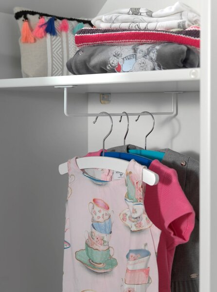 Armadio per bambini bianco/azzurro 58x172x37 cm Casami Bruges – Vipack