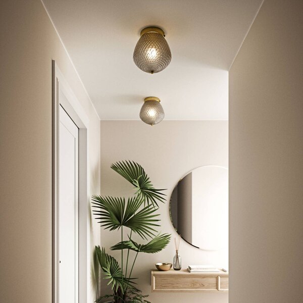Nordlux Plafoniera soffitto Orbiform, dimmerabile, Alluminio / Grigio / Zincato, Soggiorno / Sala da pranzo, Vetro, Moderno, Plafoniera