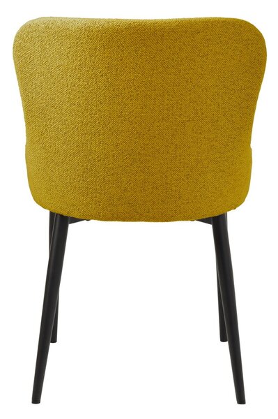Sedia da pranzo gialla Ontario - Unique Furniture