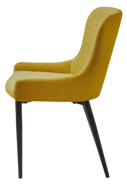 Sedia da pranzo gialla Ontario - Unique Furniture