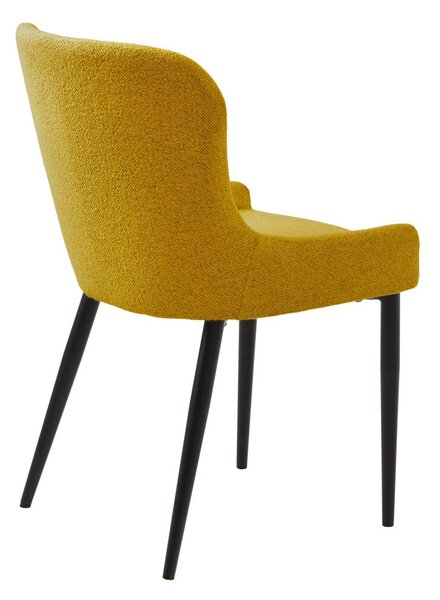 Sedia da pranzo gialla Ontario - Unique Furniture