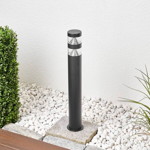 Lampioncino da giardino LANEA Lindby, Nero, Acciaio Inox, Moderno, Lampada LED da esterni