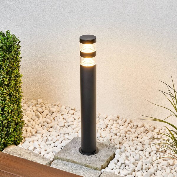 Lampioncino da giardino LANEA Lindby, Nero, Acciaio Inox, Moderno, Lampada LED da esterni
