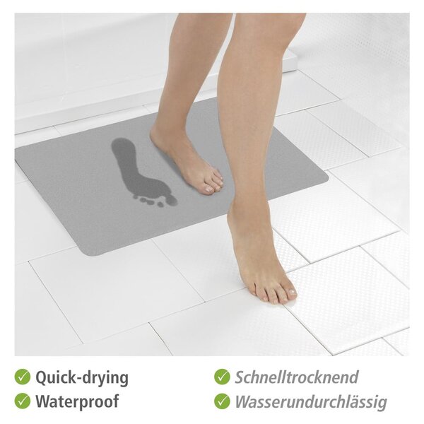 Tappetino da bagno grigio 50x80 cm - Wenko