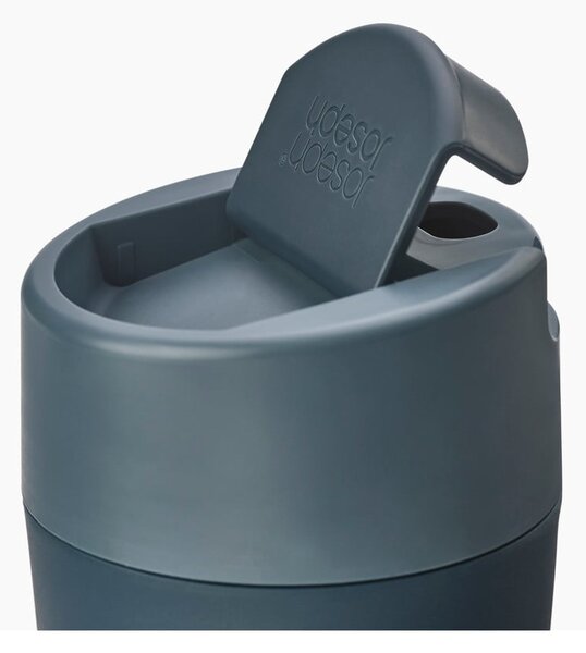Tazza da viaggio blu scuro-antracite 450 ml Sipp - Joseph Joseph