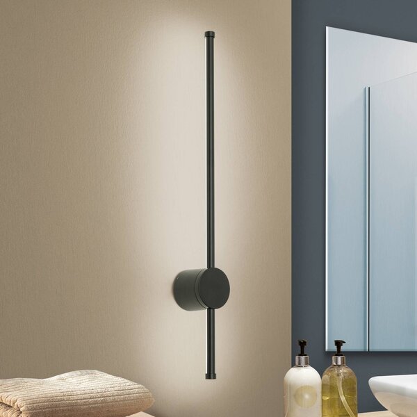 ORION Applique da parete a LED Ferdinand, Nero, Soggiorno / Sala da pranzo, Alluminio, Moderno, Applique a LED