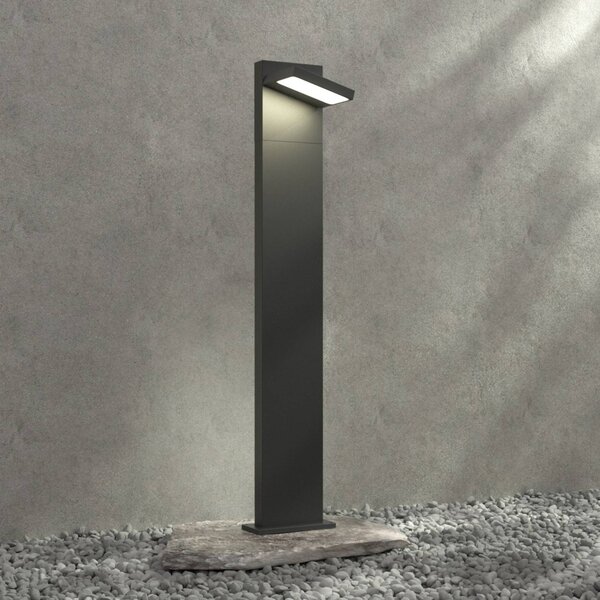 Lampioncino da giardino Silvan Lucande, Nero, Alluminio, Moderno, Lampada LED da esterni
