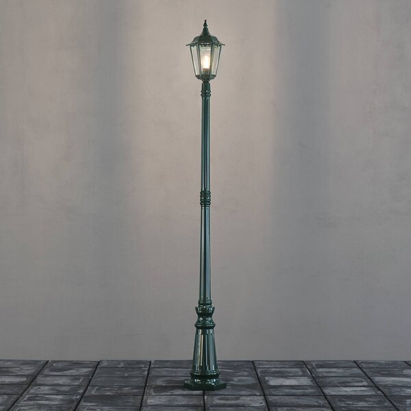 Konstsmide Lampione Firenze 1 luci, verde FIRENZE, Verde, Vetro, Campagna / Rustiche
