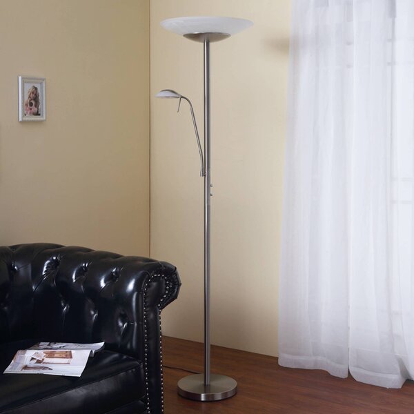 Lampada da terra con luce lettura Ragna Lindby, dimmerabile, Soggiorno / Sala da pranzo, Metallo, Moderno, Lampada LED da terra