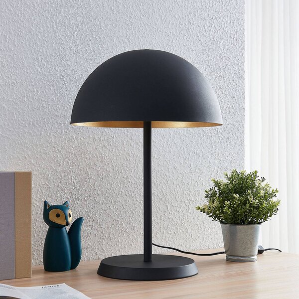 Lampada da tavolo Idalene Lindby, Nero, Soggiorno / Sala da pranzo, Metallo, Moderno, Lampada da tavolo