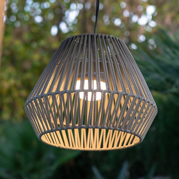 Newgarden Conta Lampada LED a sospensione, tortora Conta, dimmerabile, Alluminio / Grigio / Zincato, Plastica, Moderno