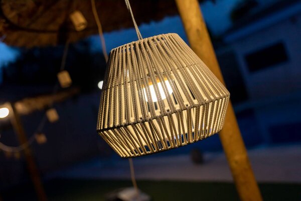 Newgarden Conta Lampada LED a sospensione, tortora Conta, dimmerabile, Alluminio / Grigio / Zincato, Plastica, Moderno