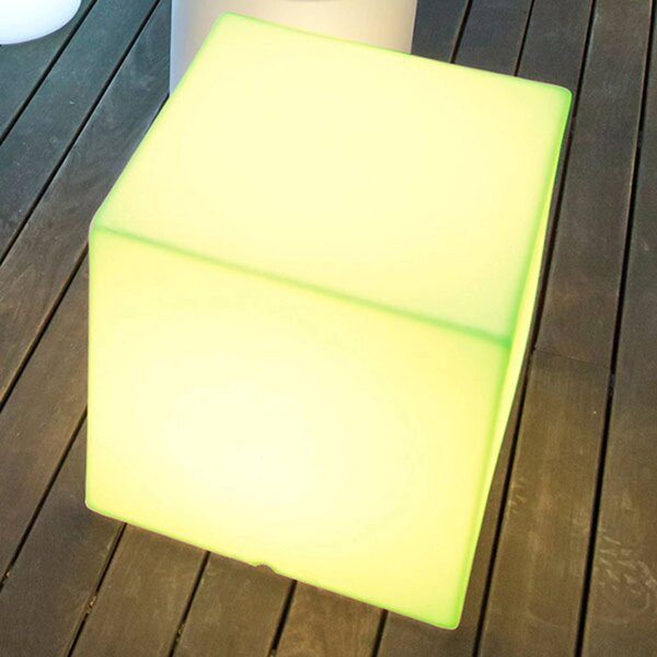 Newgarden Lampada solare Cuby, dimmerabile, Bianco / Opale, Plastica, Moderno, Lampada solare