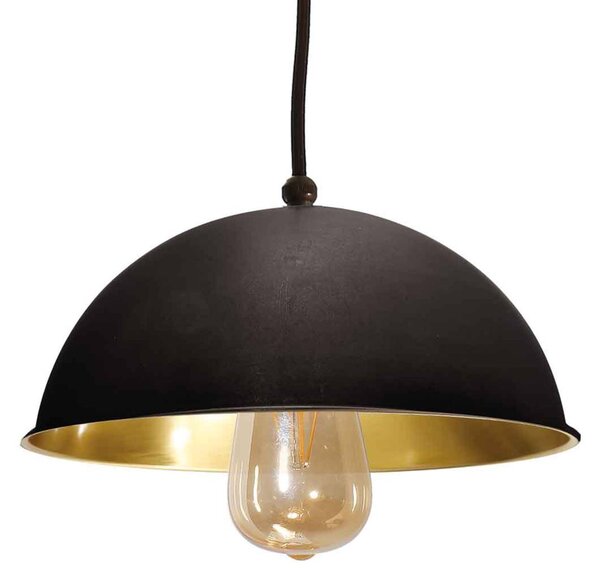 Moretti Luce Sospensione Circle decentrata 1luce ottone brunito