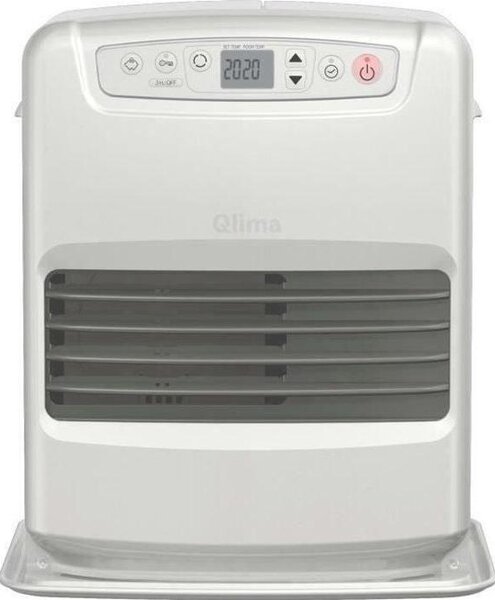 Stufa elettrica a petrolio Qlima SRE 3231C2, 3,1 KW, 120 m3, sistema anti-odore, grigio