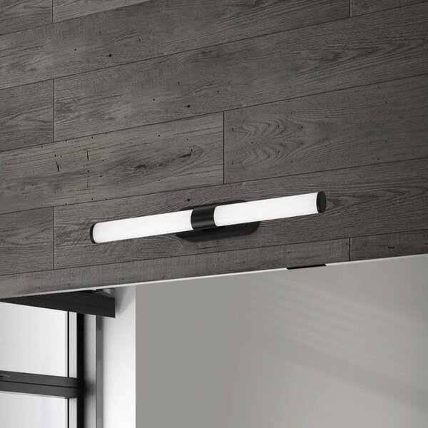 Briloner Applique da parete Runt, Nero, Bagno, Plastica, Moderno, Applique