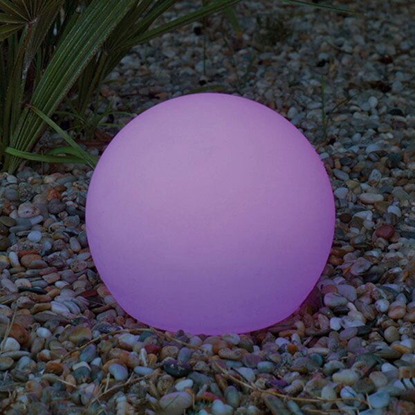 Newgarden Lampada solare Buly, dimmerabile, Bianco / Opale, Plastica, Moderno, Lampada solare