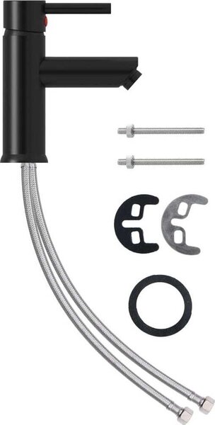 Rubinetto per Lavabo del Bagno Nero 130x176 mm