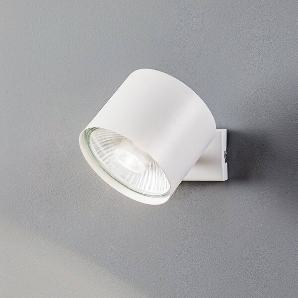 Faretto da parete Bot, bianco, orientabile Bot ALDEX, dimmerabile, Bianco / Opale, Soggiorno / Sala da pranzo, Metallo, Faretto