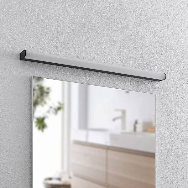 Applique da parete Ulisan Lindby, Nero, Bagno, Alluminio, Moderno, Applique