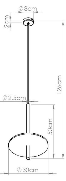 Lampadario nero/beige in metallo ø 30 cm Rilu – Sollux
