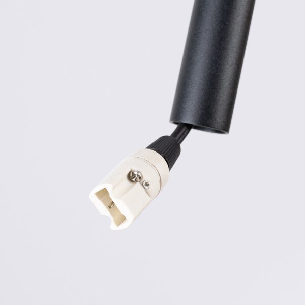 Lampadario nero/beige in metallo ø 30 cm Rilu – Sollux