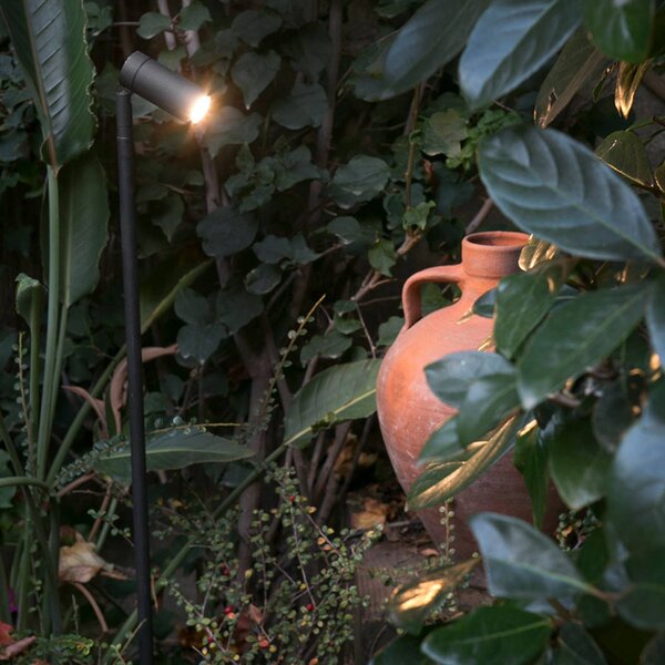 FARO BARCELONA Proiettore LED a picchetto Seth-60 alto 60 cm Seth, Nero, Alluminio, Moderno