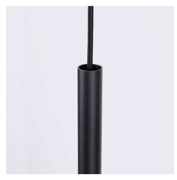 Lampadario nero/beige in metallo ø 30 cm Rilu – Sollux