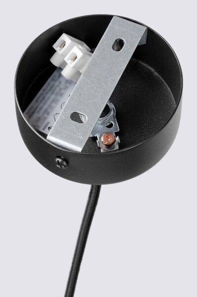 Lampadario nero/beige in metallo ø 30 cm Rilu – Sollux