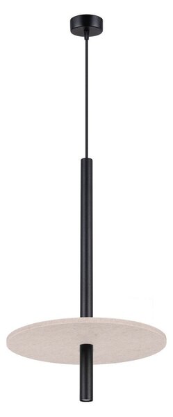 Lampadario nero/beige in metallo ø 30 cm Rilu – Sollux