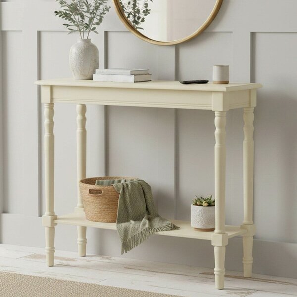 Tavolo consolle avorio in pino massiccio 30x80 cm Heritage – Premier Housewares