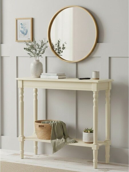 Tavolo consolle avorio in pino massiccio 30x80 cm Heritage – Premier Housewares