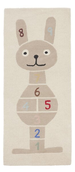 Tappeto da gioco per bambini in misto lana tessuto a mano 75x180 cm Rabbit Hopscotch – OYOY Mini