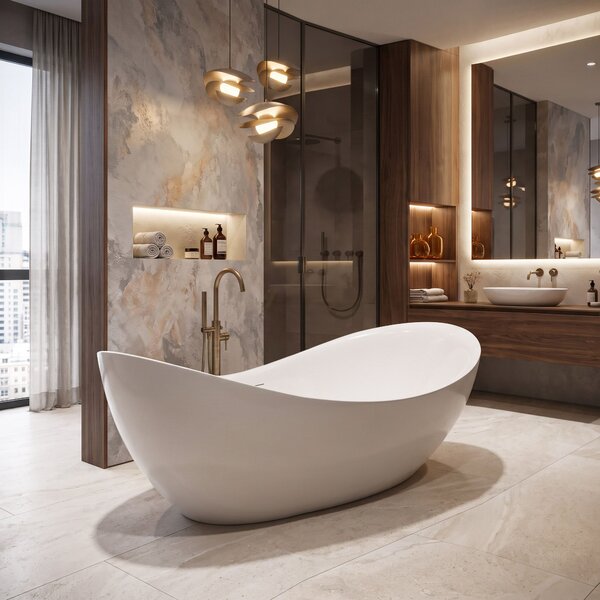 Vasca da bagno freestanding Rea Maris 180